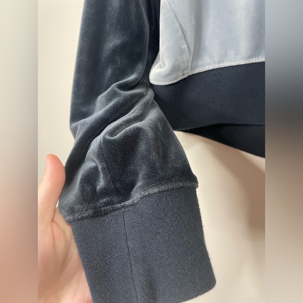 Nike Womens Black Gray Heritage Velour BV5046-010 Sportswear Track Jacket - Picture 11 of 11